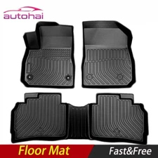 All-Weather Car Floor Mats for 2016-2025 Chevrolet Malibu Rubber Cargo Liner TPE