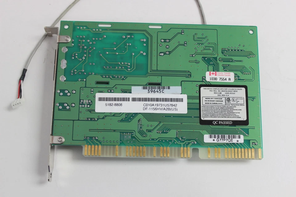 HP 5182-8808 ISA 56K INTERNAL MODEM D5249A DF-1156HV/A2B WITH WARRANTY - Image 2 of 3