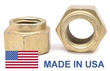 1"-8 Coarse Grade 9 Collar Locknut L9 - USA Yellow Cad Plated / Wax
