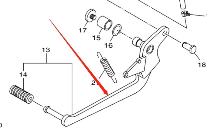 Palanca de pie de pedal de freno derecho CNC para YAMAHA FZ6R XJ6 600 F/FA N/NA/SP desvío Foto 2 de 4