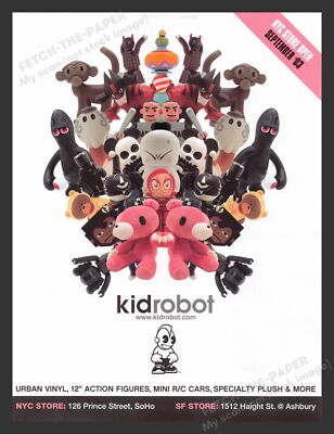 Kid Robot Urban Vinyl Figures Toys NYC San Francisco 2003 Print