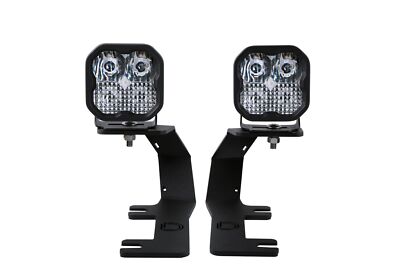 Diode Dynamics SS3 Sport White Combo Ditch Light Kit For 14-19 Chevy Silverado 