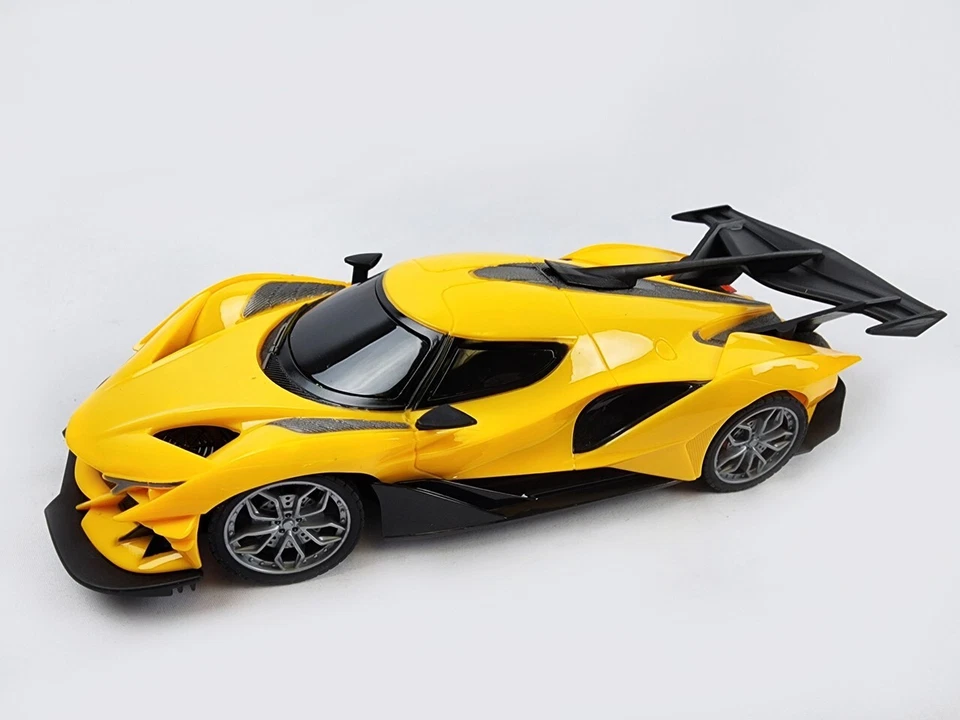 YELLOW Lambo 1:16 RC Speed Master Car with  Wheel and Pedals  - Image 3 of 4