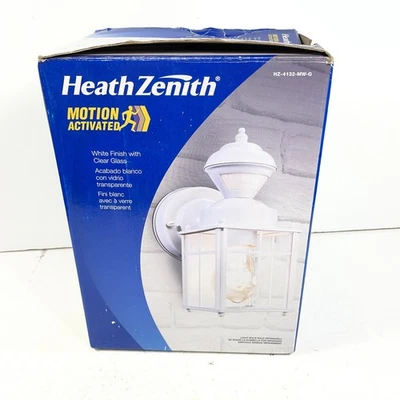 Heath Zenith Motion Activated HZ-4132-MW-G 1 Light 150 Degree Motion - White - Image 1 of 4