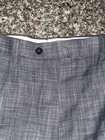 ISAIA Napoli Dress Slacks Men's Gray Flat Front Pants Size 36 x 29 — photo 9