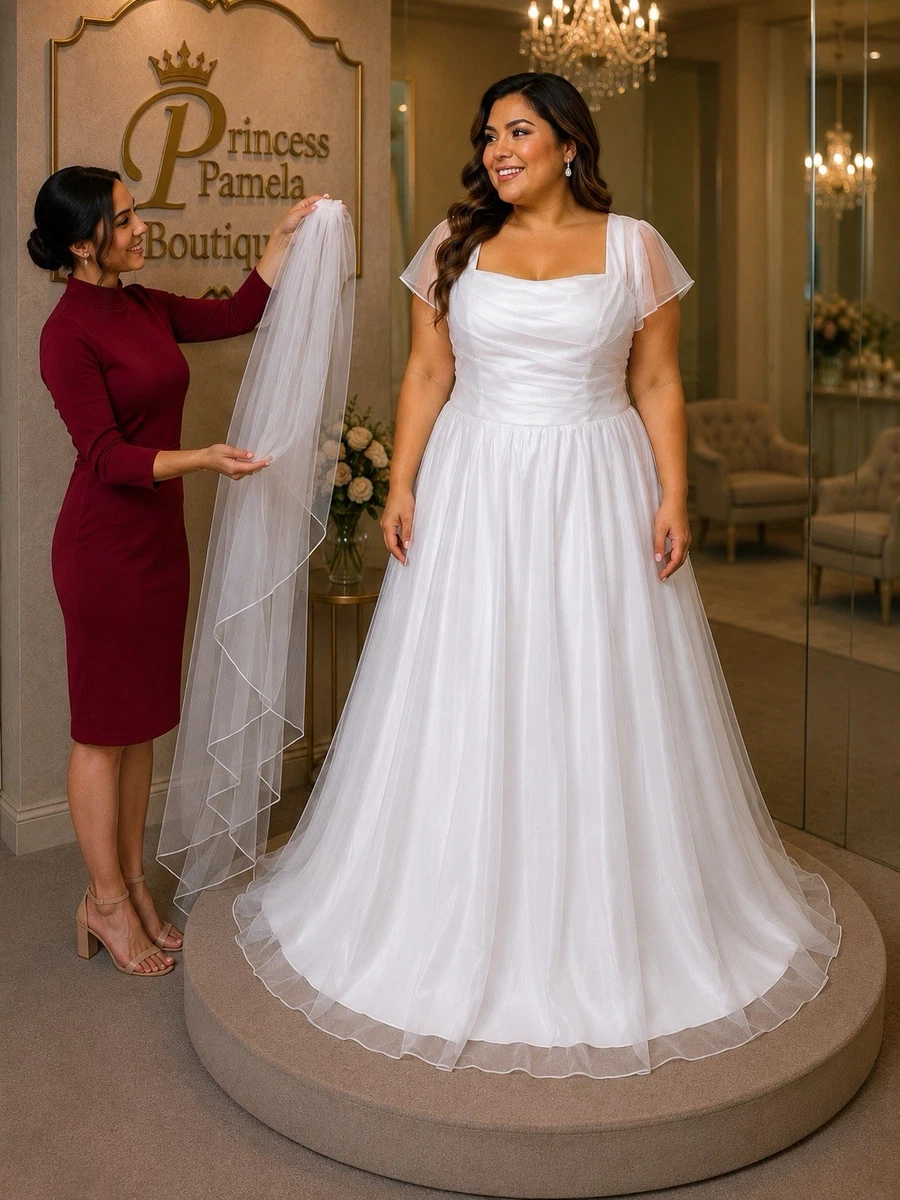 ladies dresses for weddings size 20 Women's Plus Wedding sale affordable bridal gown