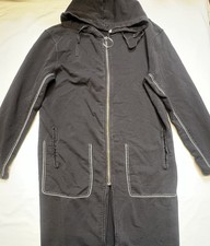 Rare Damir Doma Long Zip Hood Jacket Avant-garde Grunge Punk Thrasher Distress