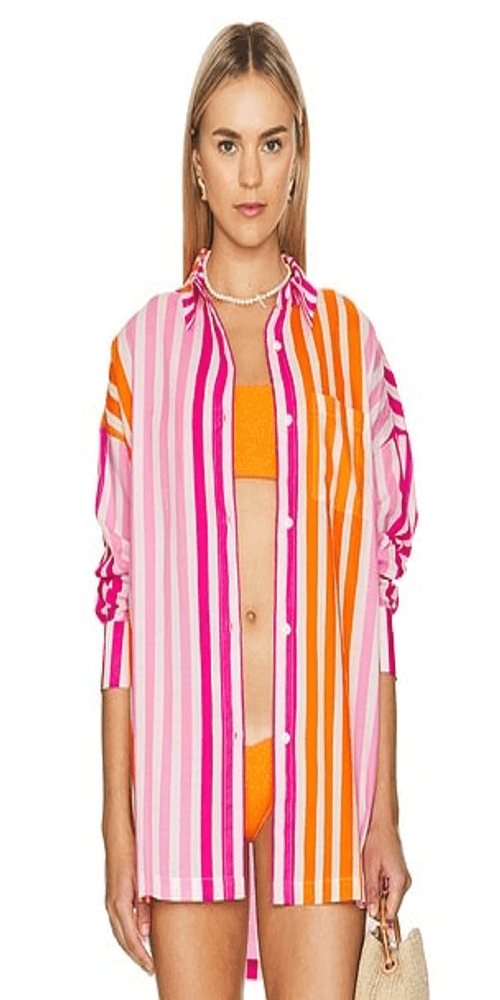 Beach Riot Alexa Top in Sunset Stripe Size Large/XL