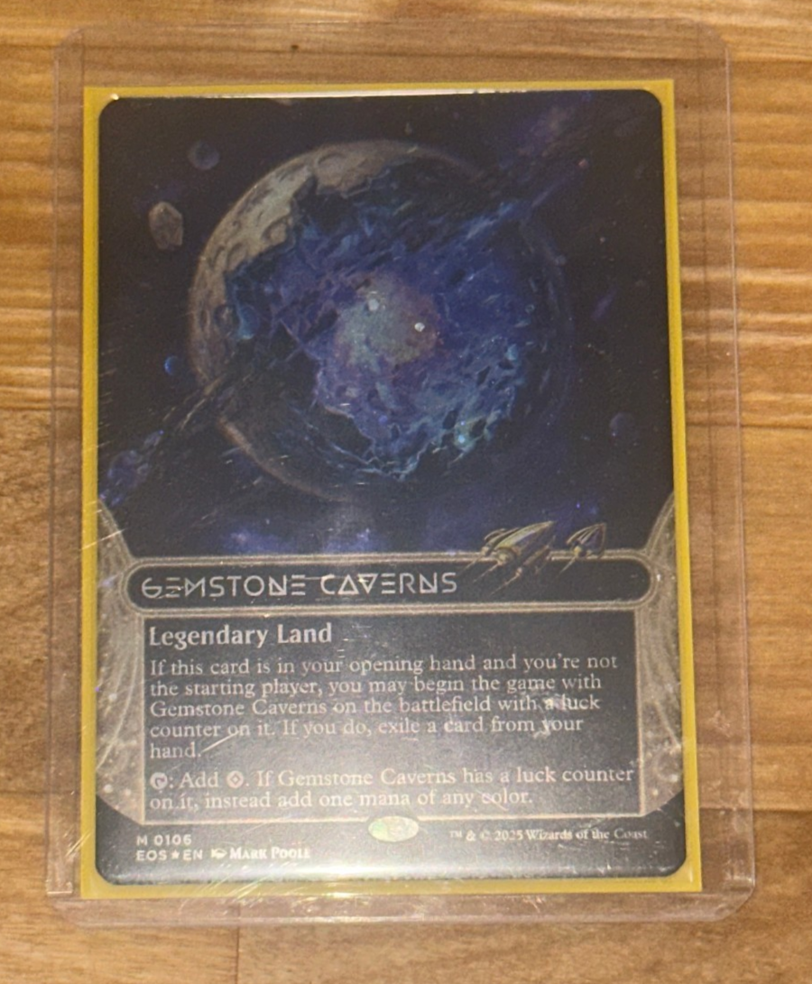 Gemstone Caverns (0106) (Borderless) (Galaxy Foil) Edge of