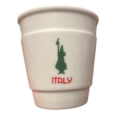 Bialetti Tazza Espresso Bianca Ottima Bandiera Italia Porcellana Demitasse