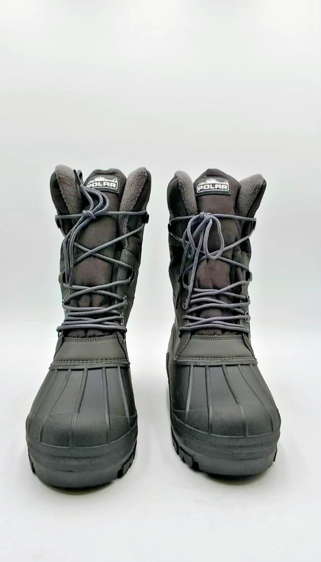 Polar Grey WP Hiking Duck Boots Size 12 Men