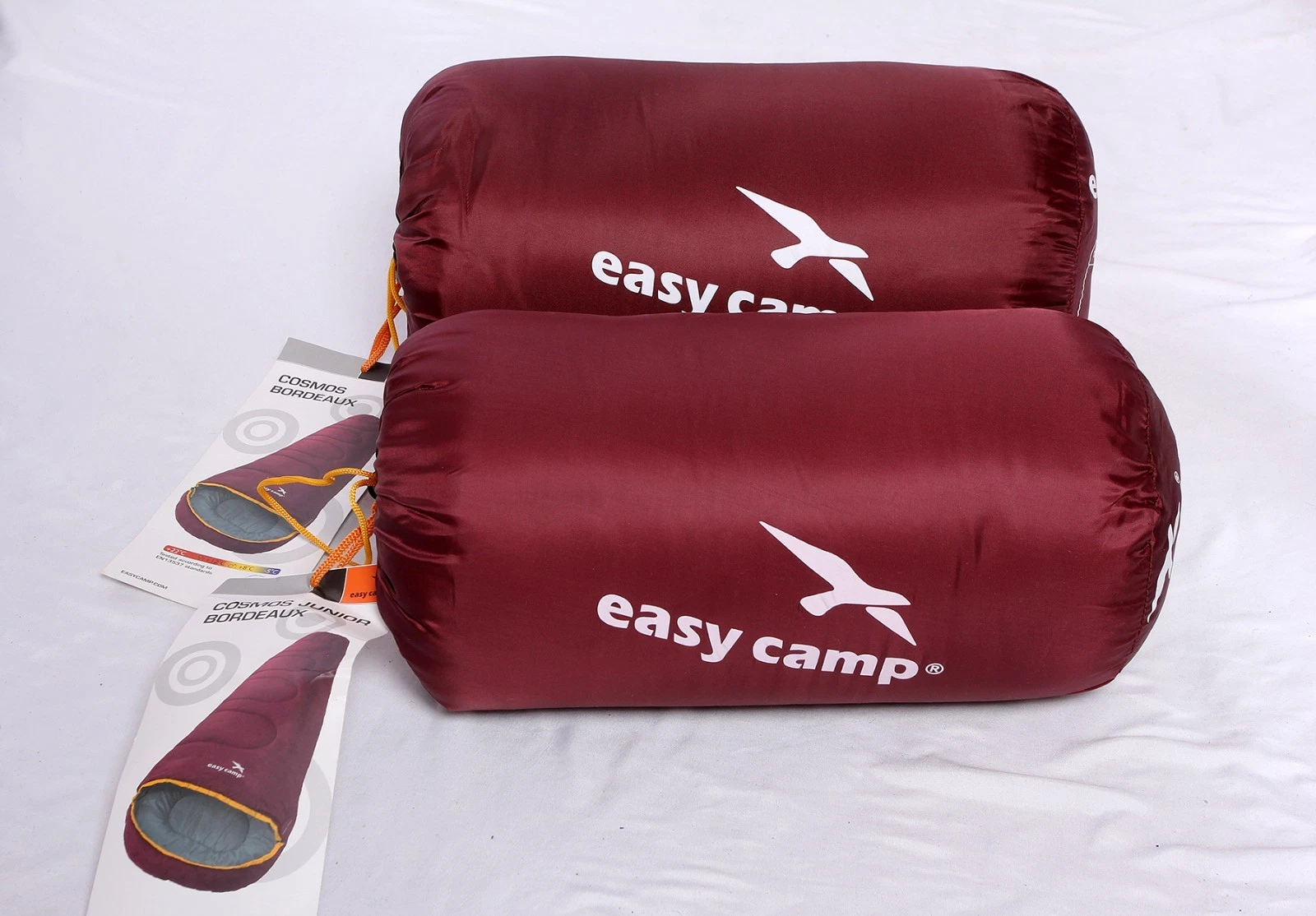 Two Sleeping Bags Easy Camp Cosmos Lightweight 1-2 Season Adult + Junior - NEW