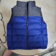 Uniqlo Kids Blue/Gray Padded Vest Size 120 Official