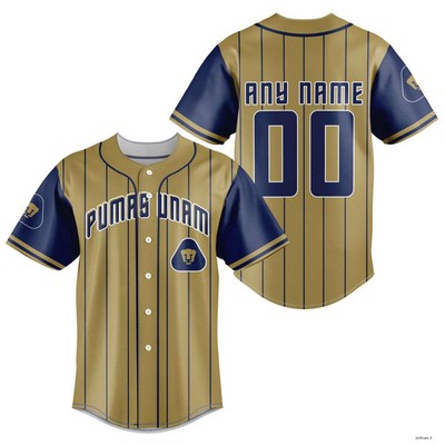 Personalized LIGA MX Pumas UNAM Special Baseball Jersey ST2301