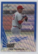 2019 Leaf Metal Draft 1990 Throwback Blue Wave 9/20 Zack Thompson Auto 0za0