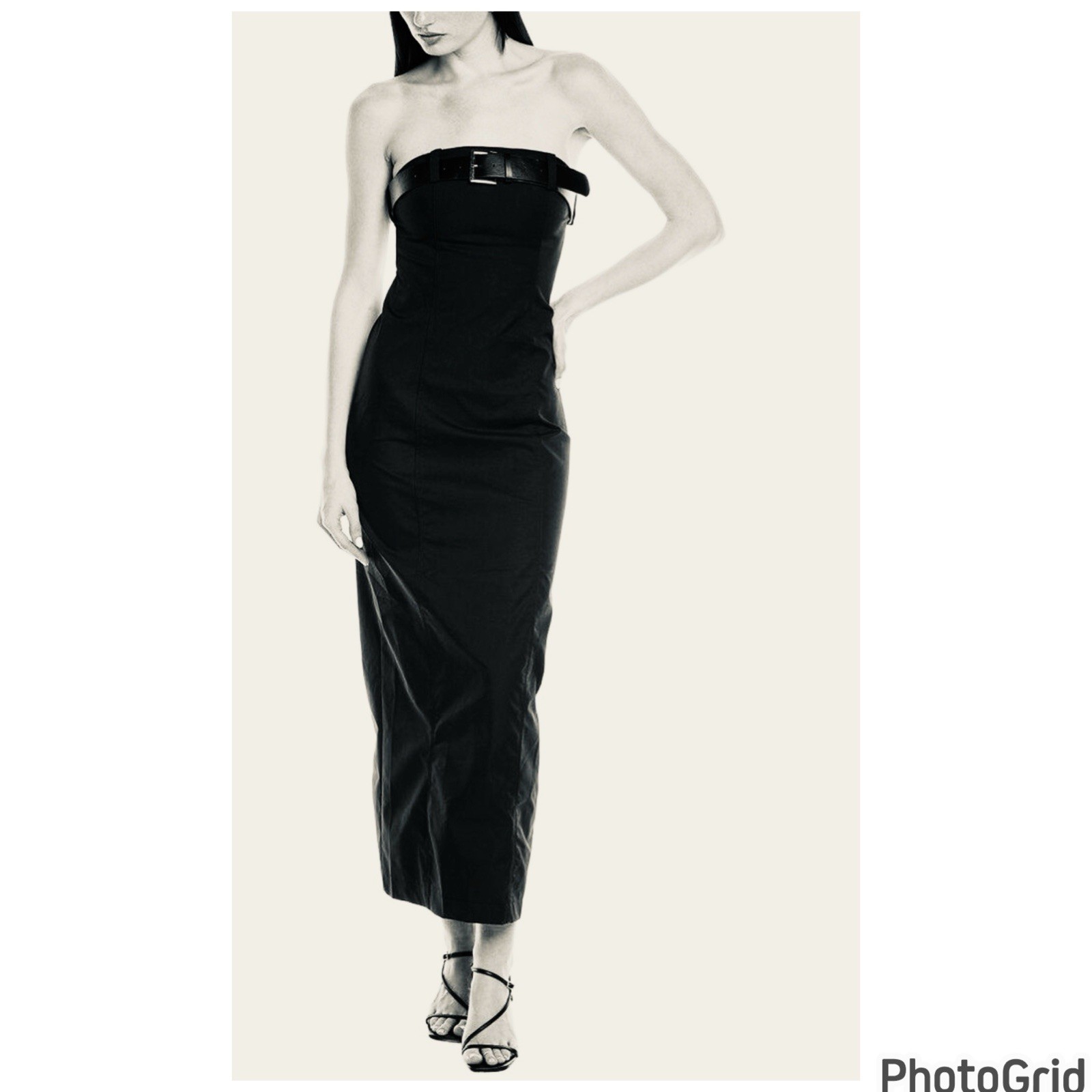 ZARA Strapless Dress With Belt Detail XS RARE! image 9