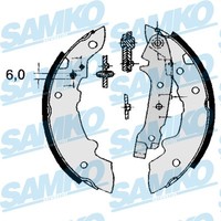 Samko Bremsbackensatz Bremsbacken Hinten FüR Renault 4 112_ 5 122_ R21_ R23_