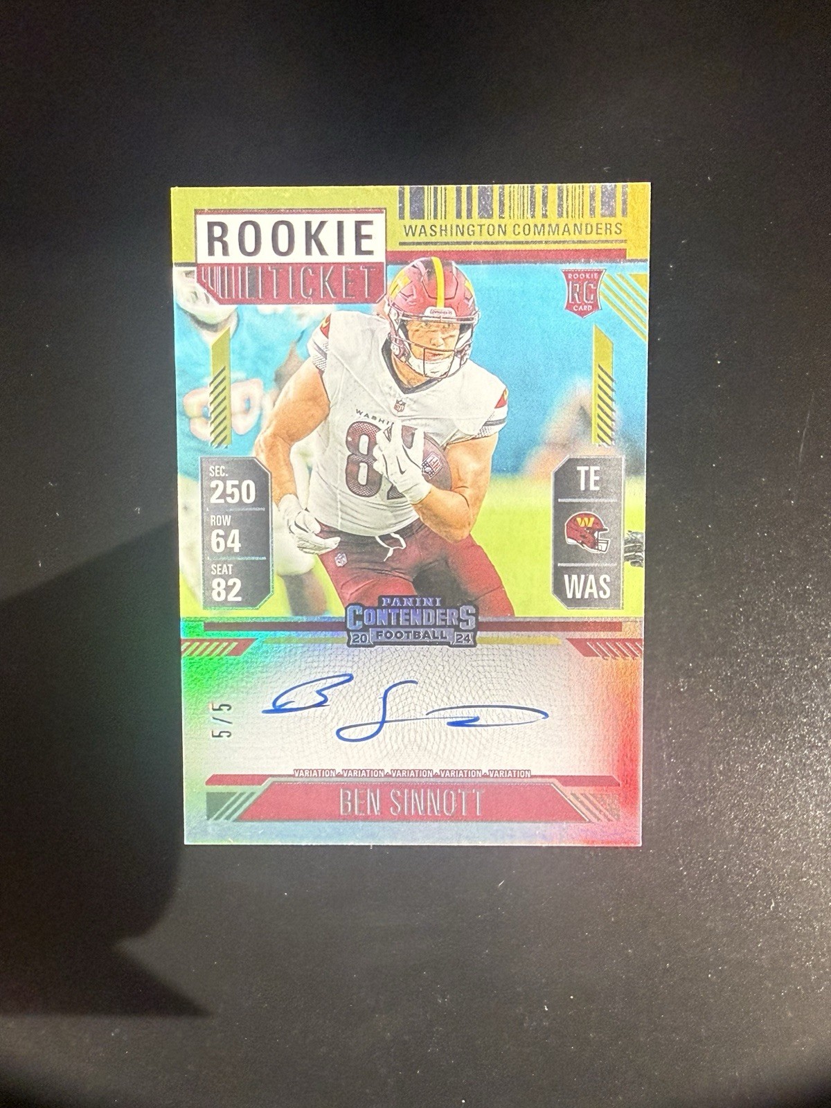 Ben Sinnott Panini Contenders #136 Autograph