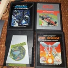 Lot of 4 ATARI 2600 Frogger(82),PolePosition (82)Asteroids(81),Yars’ Revenge(81)