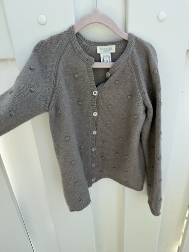 Olivier London 7-8Y Cashmere Gray Cardigan High Quality Fabrics UK Designed - Picture 10 of 13