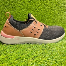 Rockport TruFlex Mens Size 9M Black Brown Tan Composite Toe Safety Work Shoes