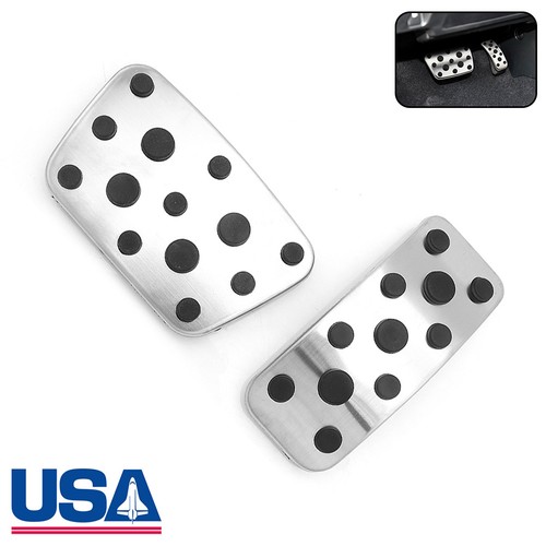 For 2011-2016 Toyota Auris 2PCS Silver Car Non-Slip Gas Brake Foot Pedals Cover - Foto 1 di 16