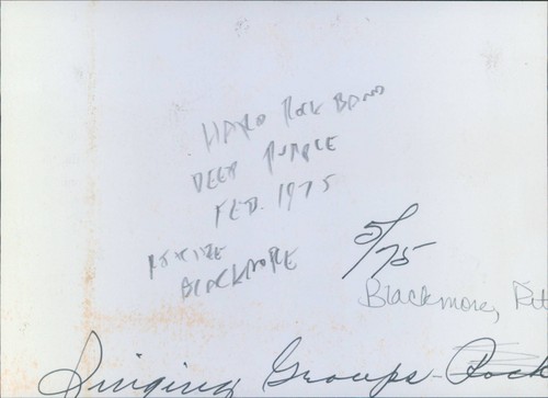 Foto de prensa 1975 guitarrista de banda de rock púrpura profundo Ritchie Blackmore - Imagen 2 de 2