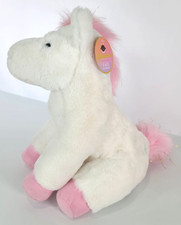 FAO Schwarz Plush Horse Pony Pink White Stuffed Animal Soft Doll Gift Toy 13
