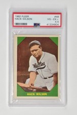 PSA GRADED 4.5 VG-EX 1960 Fleer Baseball Greats - Hack Wilson #48 Philadelphia 