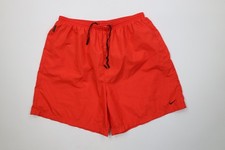 Vtg 90s Nike Mens XL Travis Scott Mini Swoosh Lined Running Shorts Baggies Red
