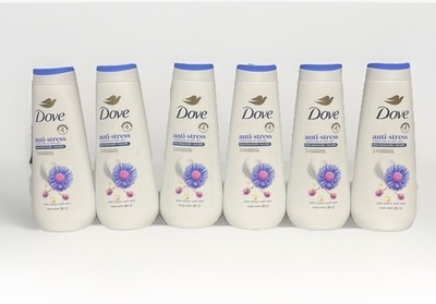 Dove Anti-Stress, Body Wash, Blue Chamomile & Oat Milk, 20 fl oz Lot of 6