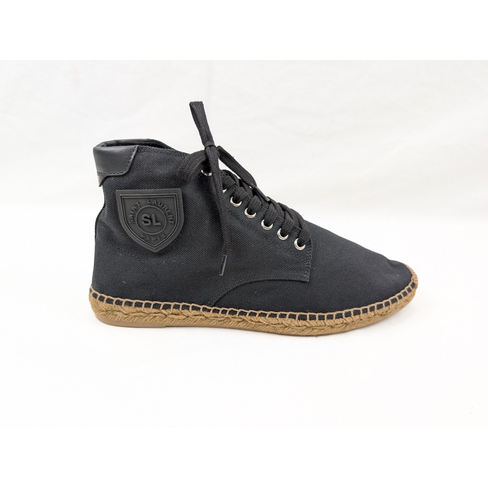 Sneakers alte Saint Laurent Paris Damon colore nero nuove con etichette 45