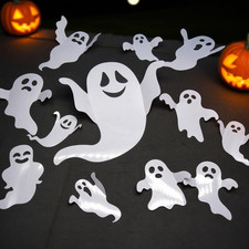 36Pcs Halloween Ghost Wall Decor 3D Ghosts Wall Sticker Self-Adhesive Cute