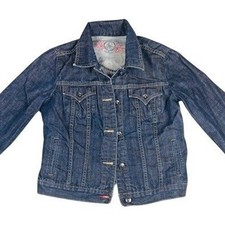 Gap Denim Jacket Womens M Dark Wash Limited Edition Fall 06 Trucker Cotton