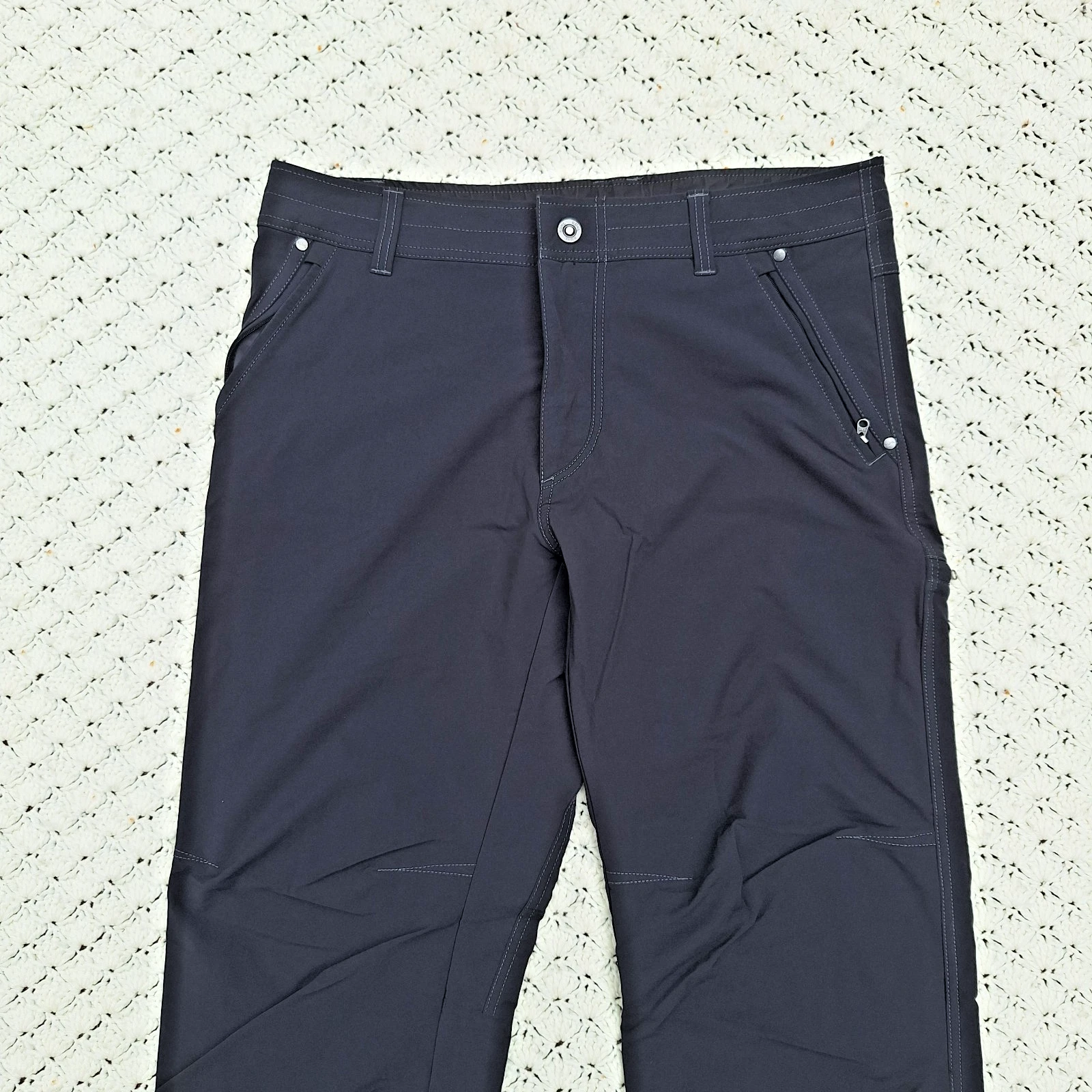 Kuhl Destroyr Mens Outdoor Hiking Pants Stretch Charcoal Grey - 36x32