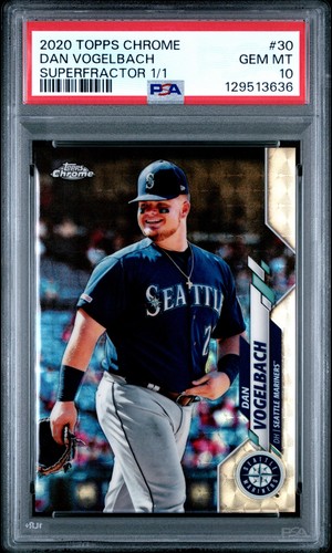 2020 Topps Chrome Dan Vogelbach Superfractor 1/1 PSA 10 Gem Mint