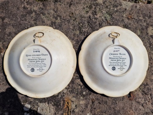 Bradford Exchange Lena Liu Morning Jewels 3D Hummingbird Plates, Pair (photo 2)