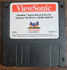ViewSonic ViewMate Optical Mouse Driver Software Floppy Disk Only   Win95  XP
