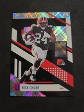 2021 Panini Chronicles - Unparalleled #UNP-27 Nick Chubb Cosmic /75