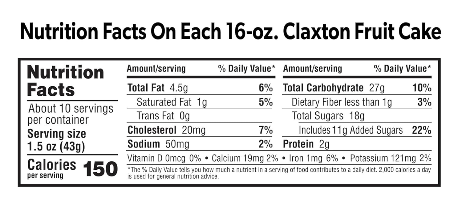 Savor 3 x 1 lb Old Fashion Fruit Cakes - Rich in Fruits & Nuts, Freshly Wrapped