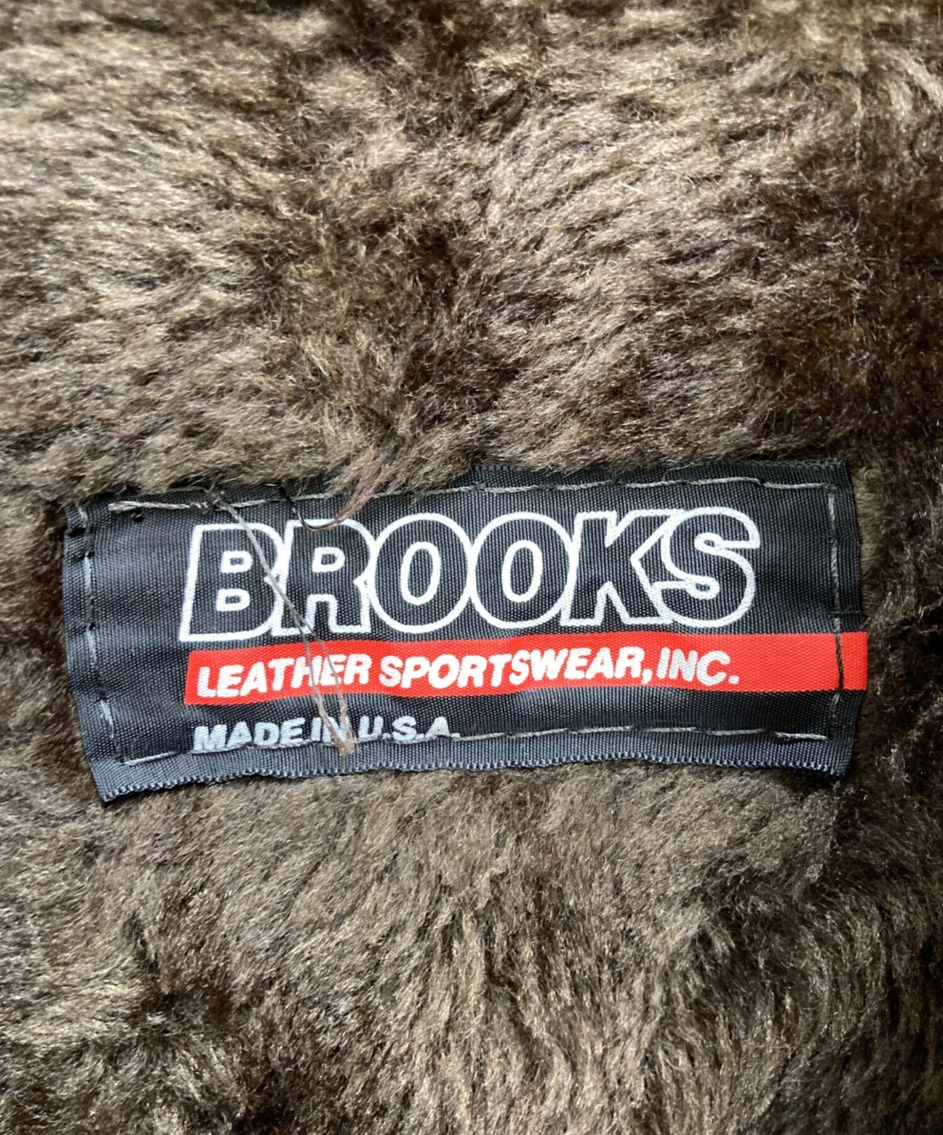 Brooks Leather Jacket Men's Size 36 Brown image 5