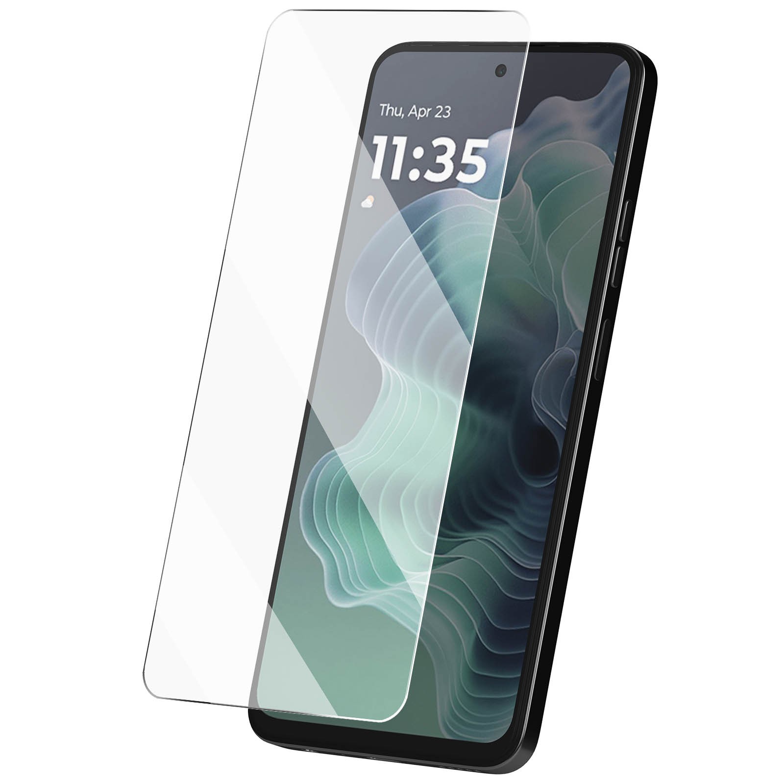 Verre trempé Motorola Moto G35 Avizar protection écran 9H noir transparent