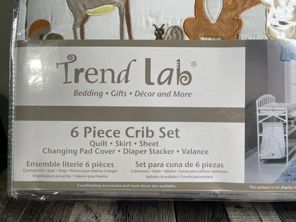 Trend Lab Juego de Cuna 6 Piezas - Fox y Amigos.NUEVO Foto 4 de 4