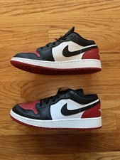 Nike Air Jordan 1 Low Red White Black 553560-161 Unisex Size 5.5Y