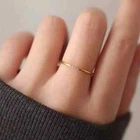 Diamond Ring 3 Stone Ring Minimalist Ring 925 Sterling Silver Stackable Ring