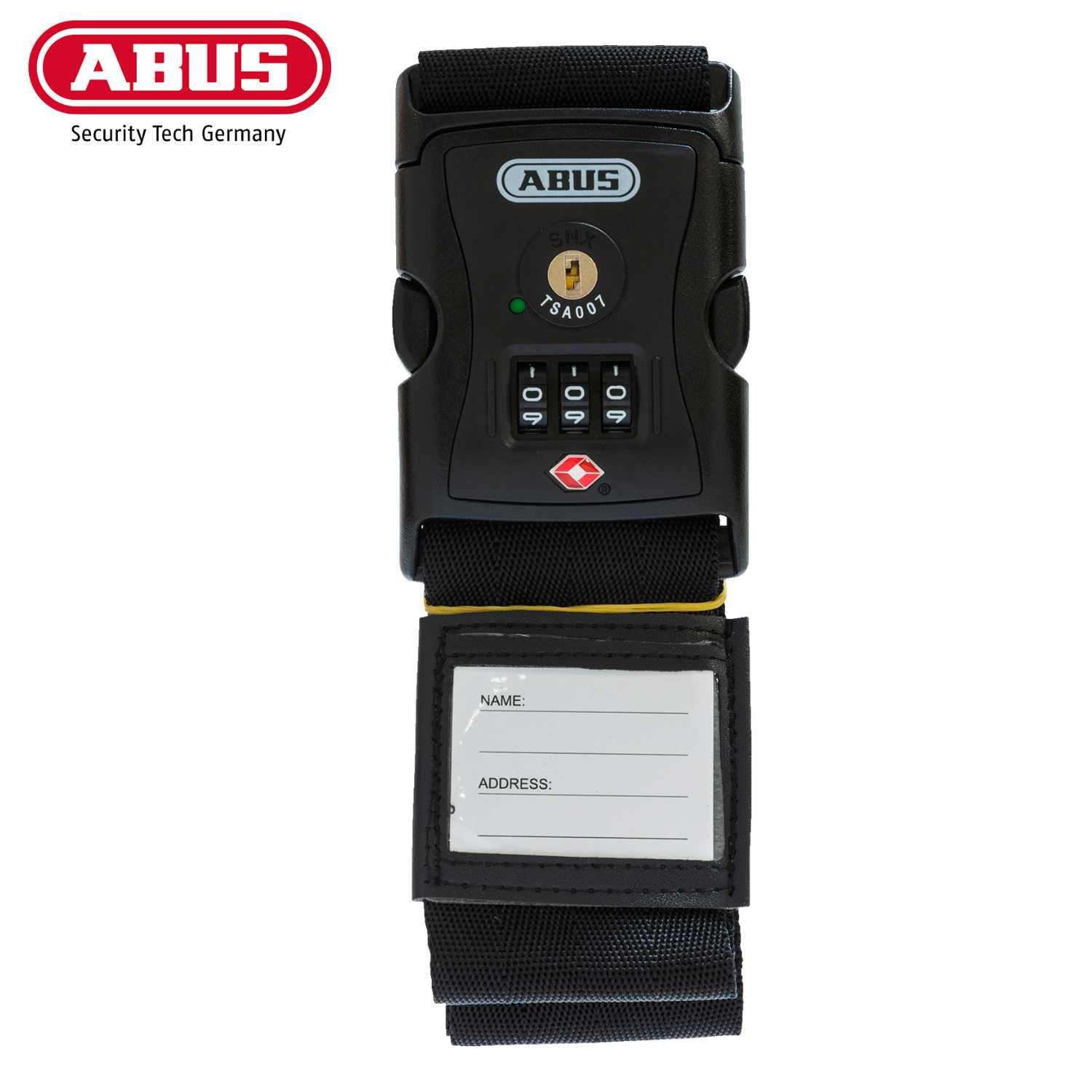 ABUS Travel 620TSA Kofferband optimal für Flugreisen Schwarz
