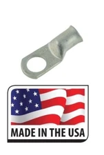 (12) 4 GAUGE 5/16 TINNED COPPER LUG BATTERY CABLE CONNECTOR TERMINAL MADE IN USA