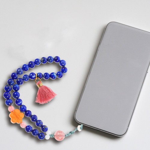 Phone Wrist Strap Beads Wristlet Keychain Car Key Purse Pendant - 第 2/12 張圖片
