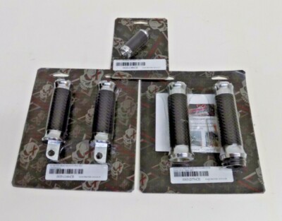 PERFORMANCE MACHINE XTREME CHROME TBW HAND GRIPS FOOT SHIFTER PEGS SET HARLEY