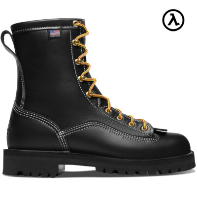 DANNER  SUPER RAIN FOREST BLACK 8'' 200G INSULATED WORK BOOTS 11700 - ALL SIZES